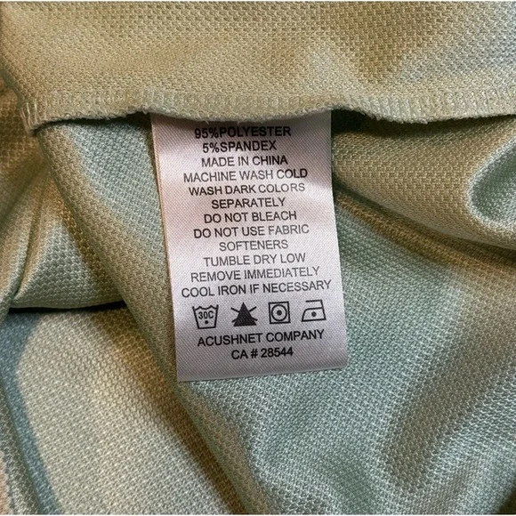 FootJoy Light Green Performance 1/4 Zip Pullover Golf Sweater Sweatshirt Men's L - Picture 5 of 9